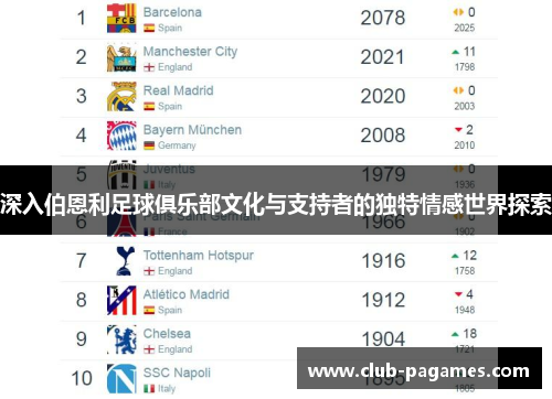 深入伯恩利足球俱乐部文化与支持者的独特情感世界探索